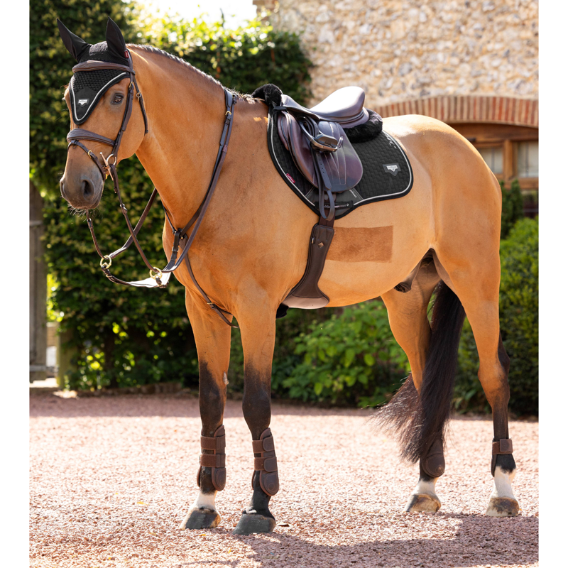 LeMieux Puissance Suede Close Contact Pad - Black-1